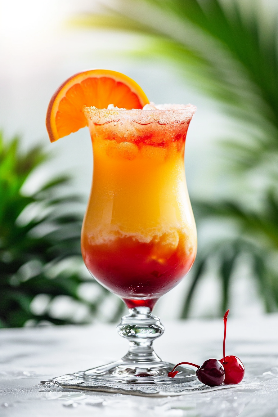 Bahama Mama Cocktail Served