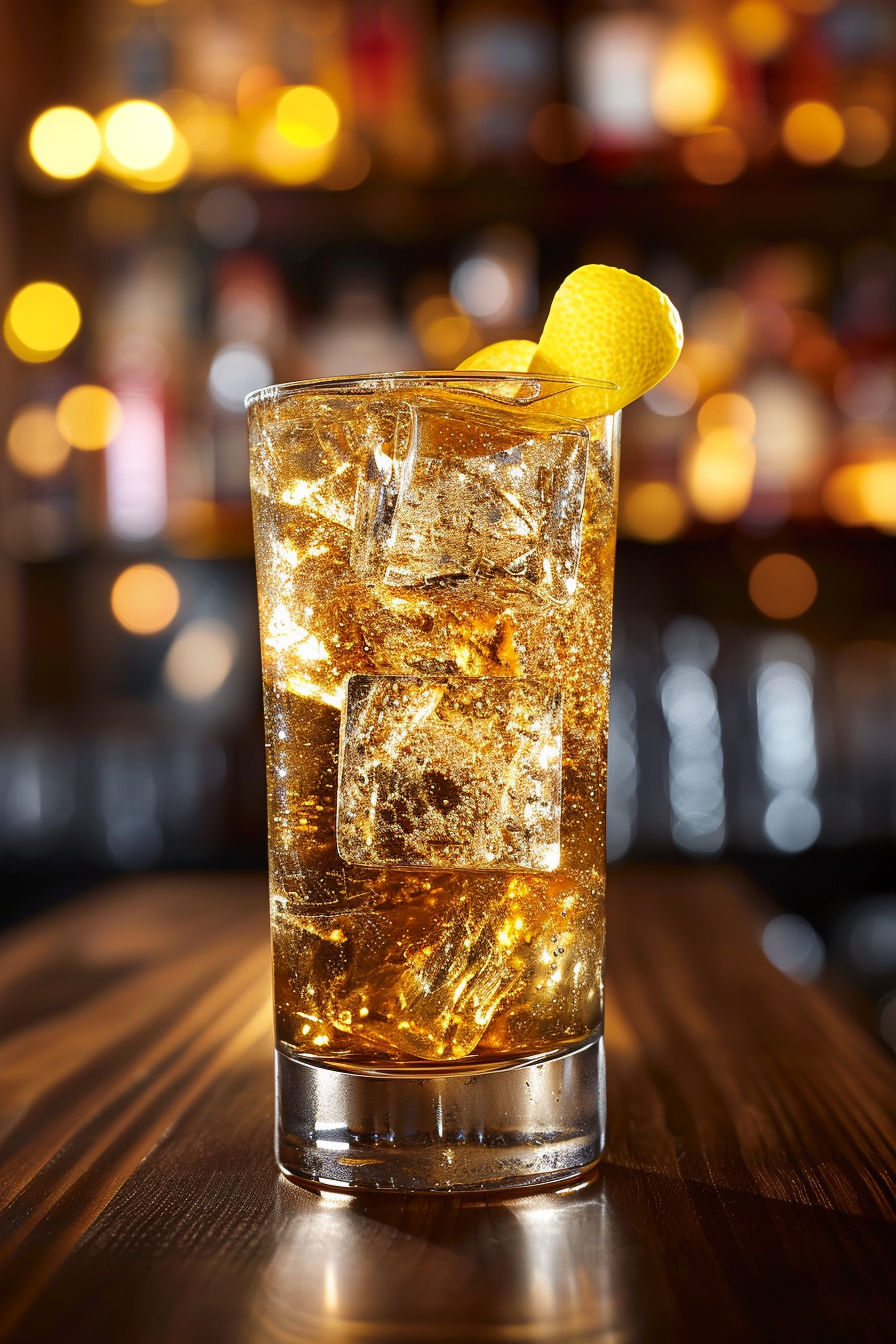 Highball Cocktail Served