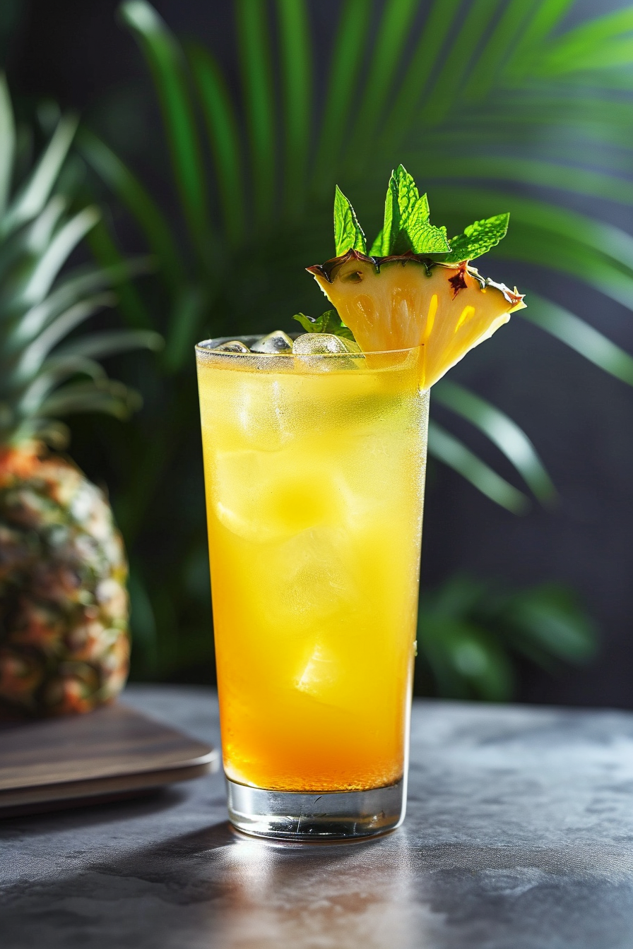 Pineapple Tequila Smash Cocktail