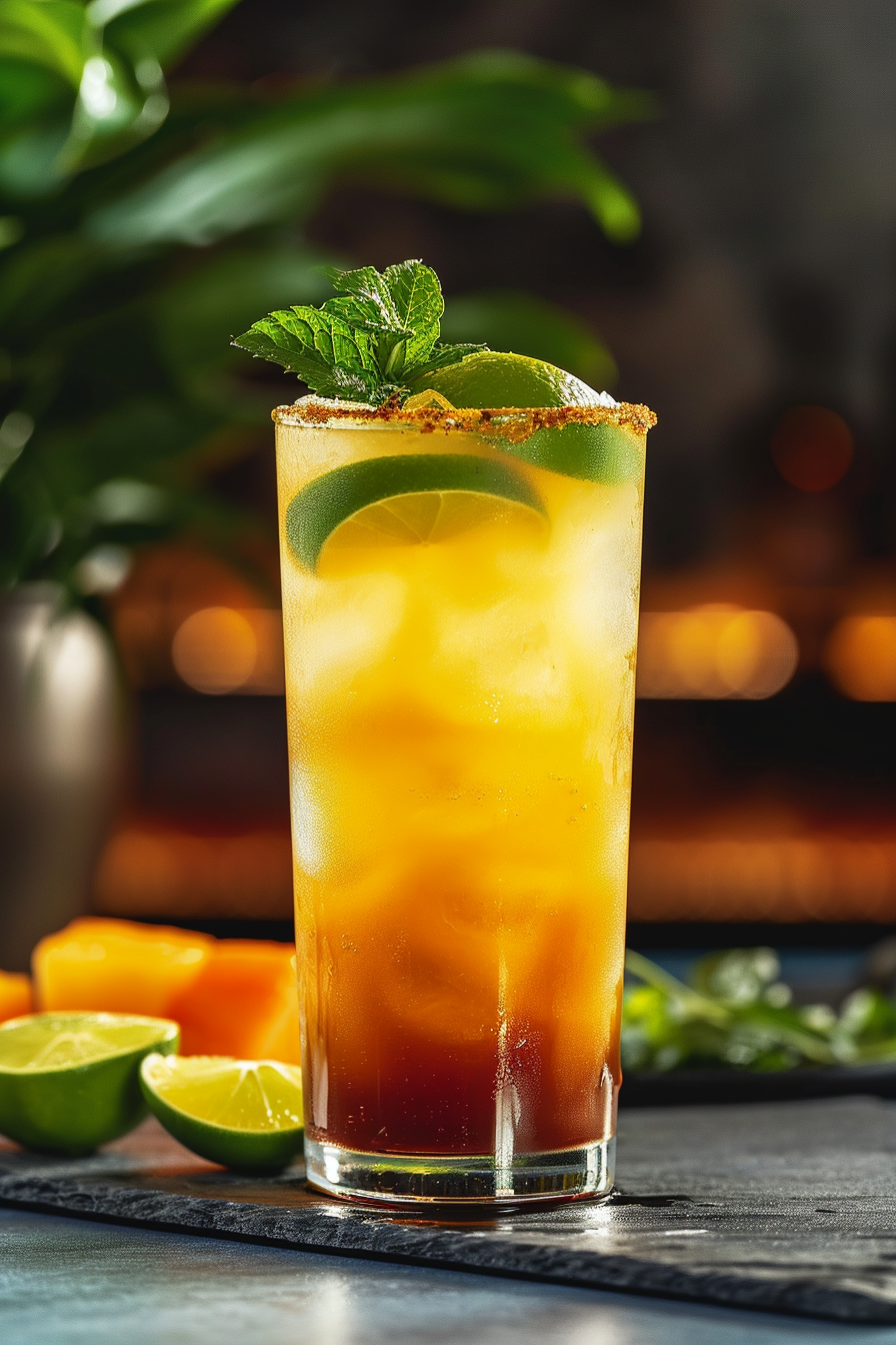 Elevated Rum Swizzle Cocktail