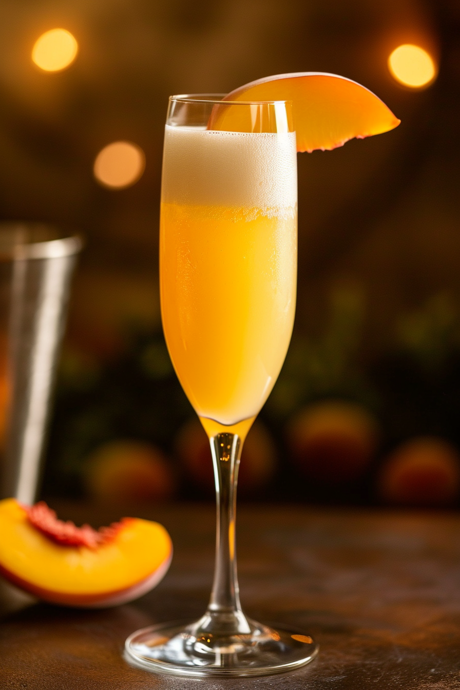 Brazilian Bellini Cocktail