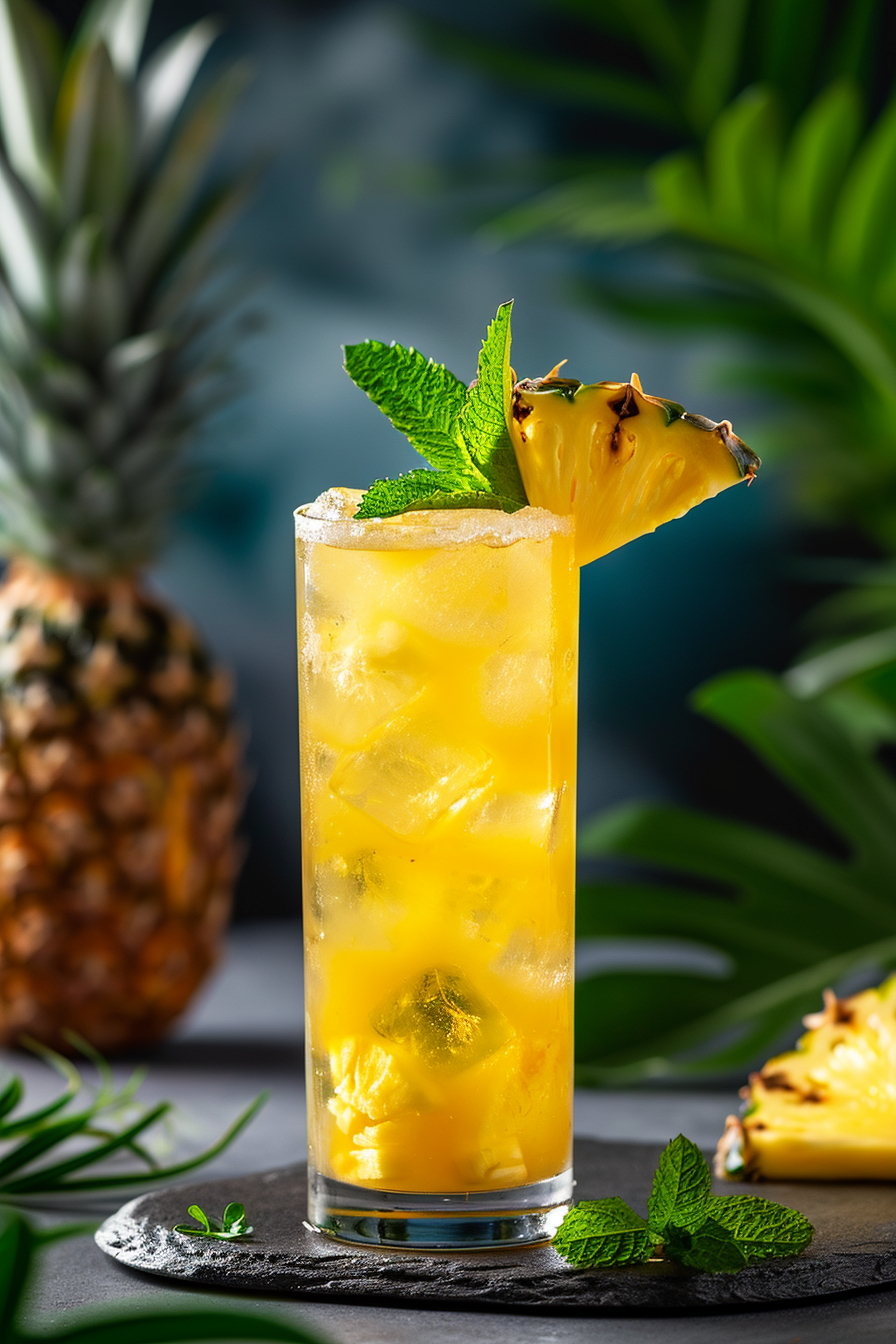 Ingredients for Pineapple Tequila Smash