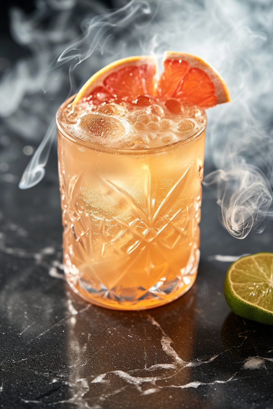 Preparing Smoky Paloma