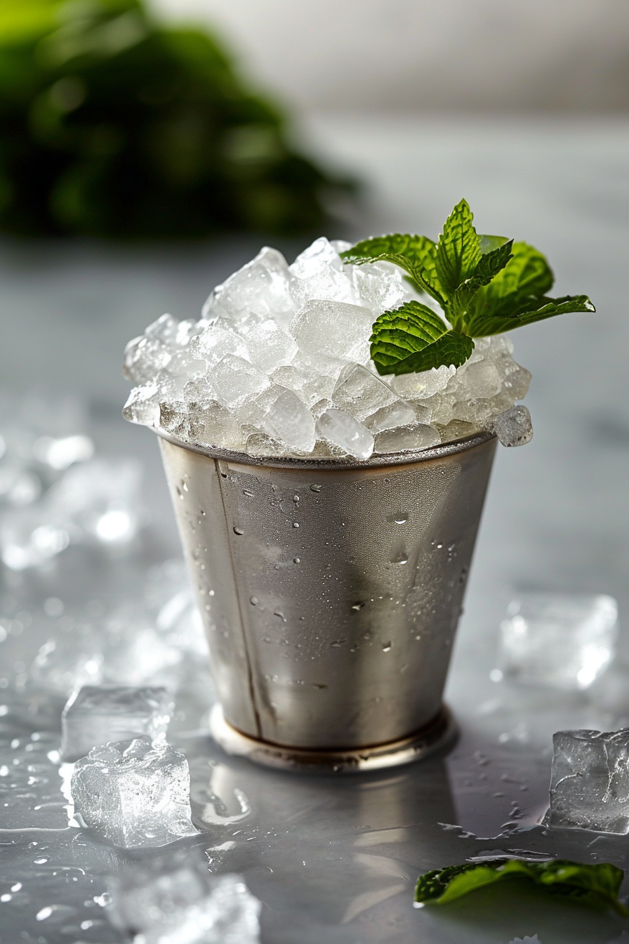 Preparing Vodka Julep