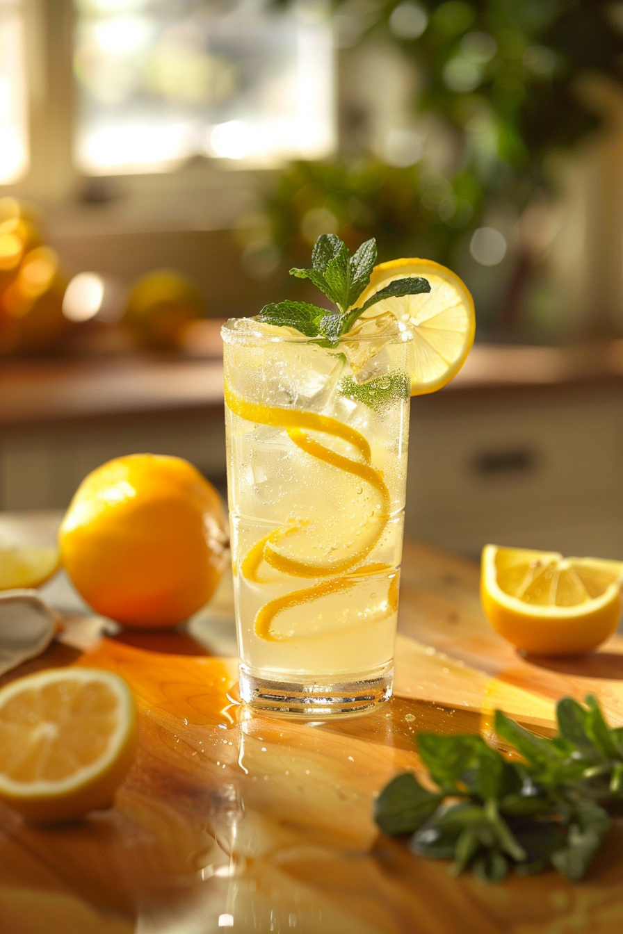 Vodka Lemonade with Garnish