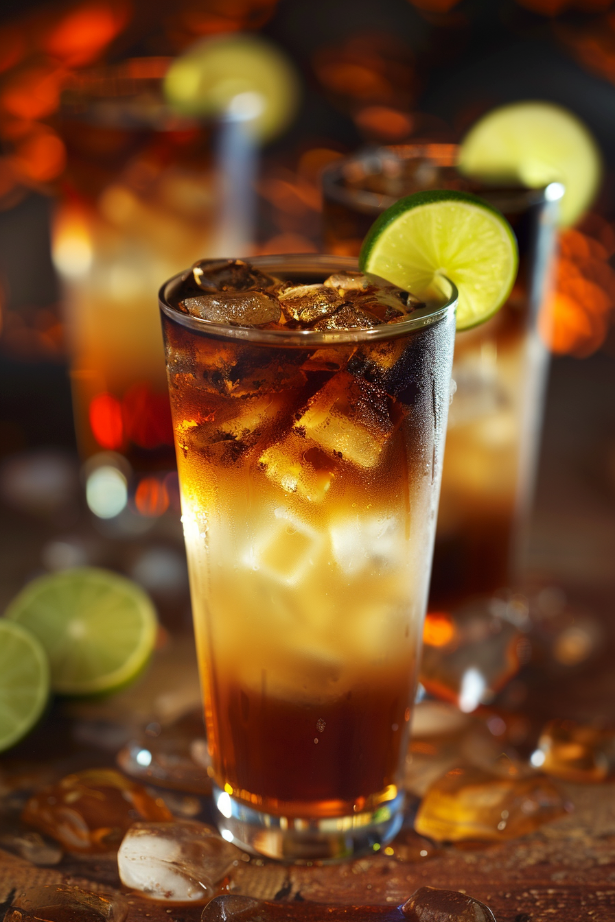 Dark 'n' Stormy Cocktail