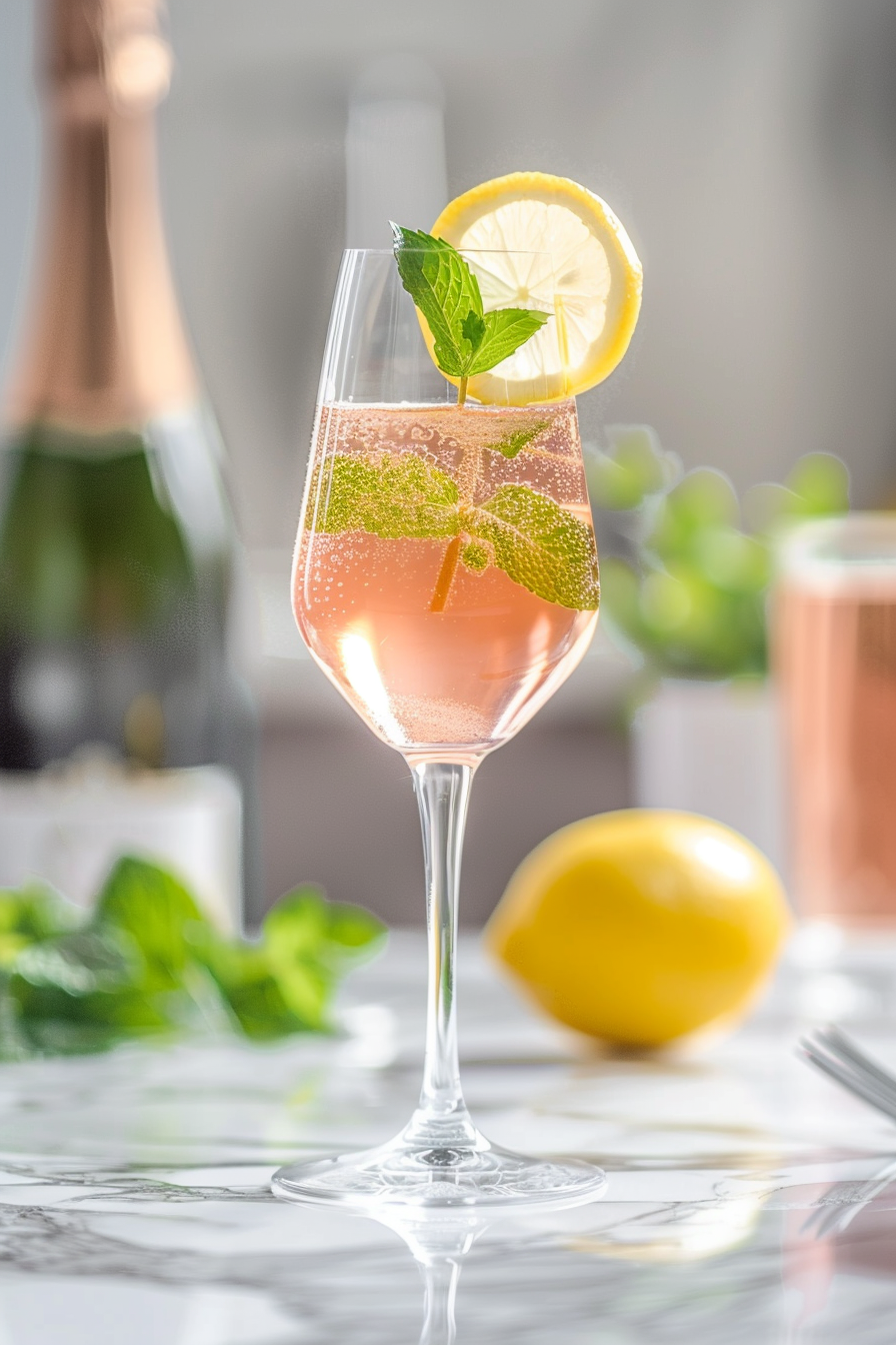 Preparing Rosé Spritzer