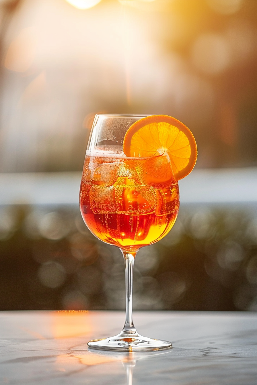 Preparing Spritz Veneziano