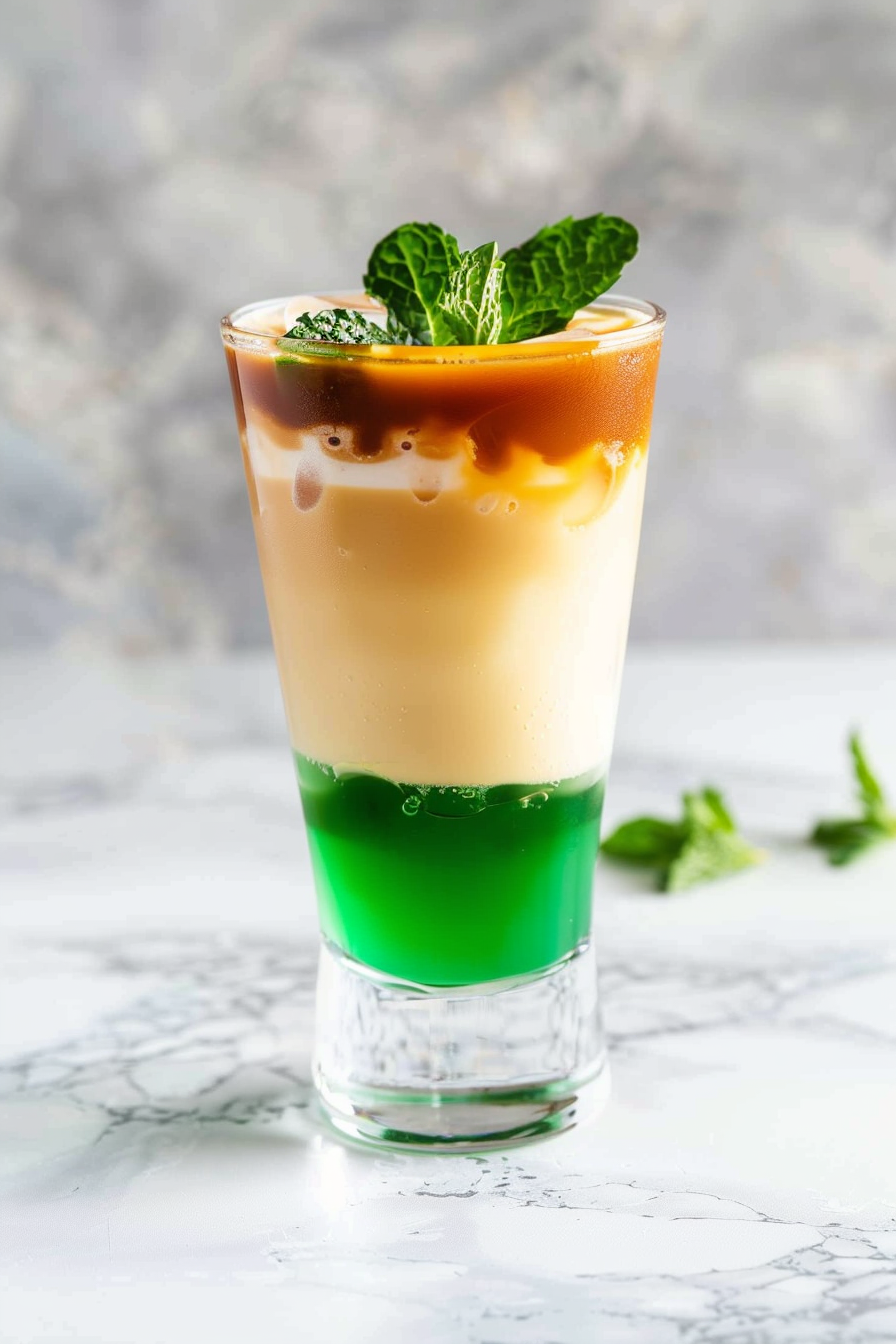 Vodka Irish Flag Cocktail