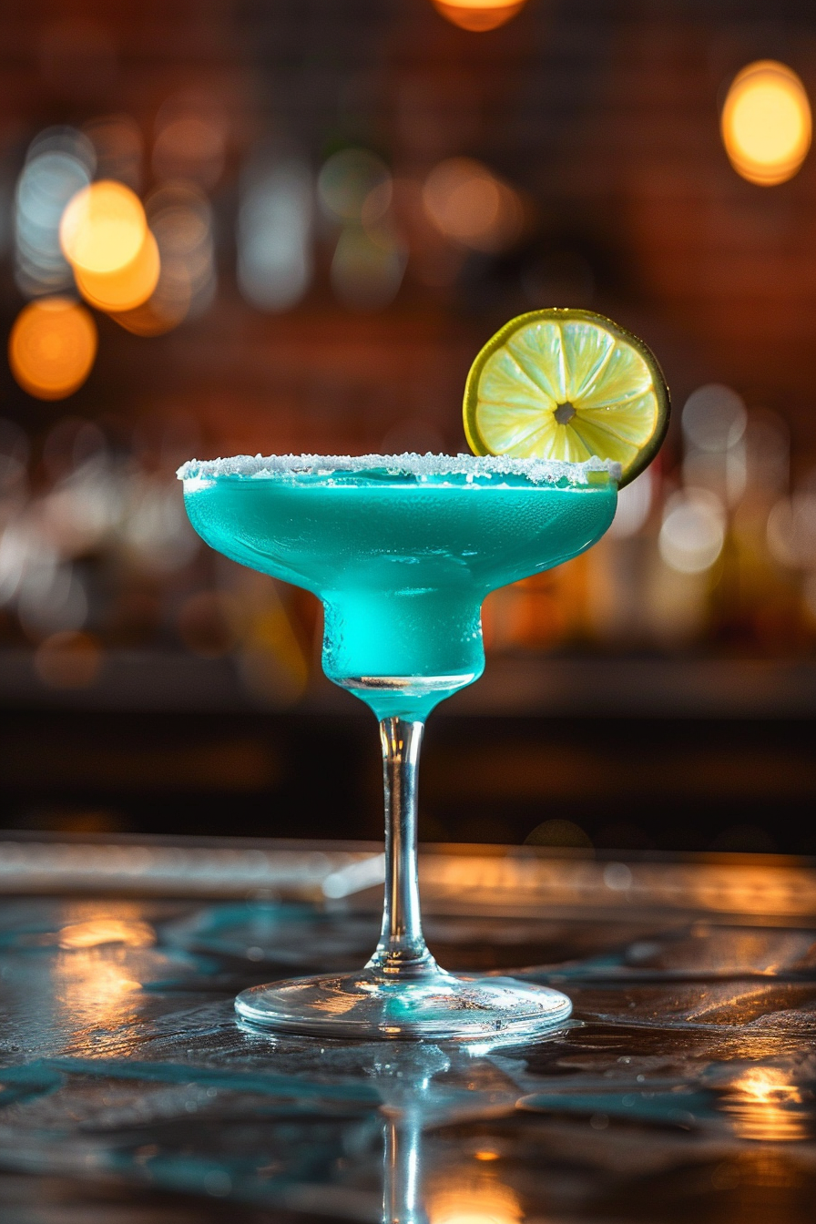 Blue Margarita Glass