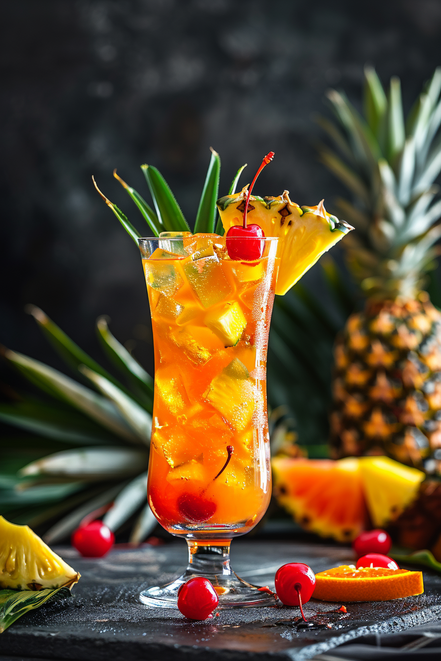 Serving Caribbean Punch