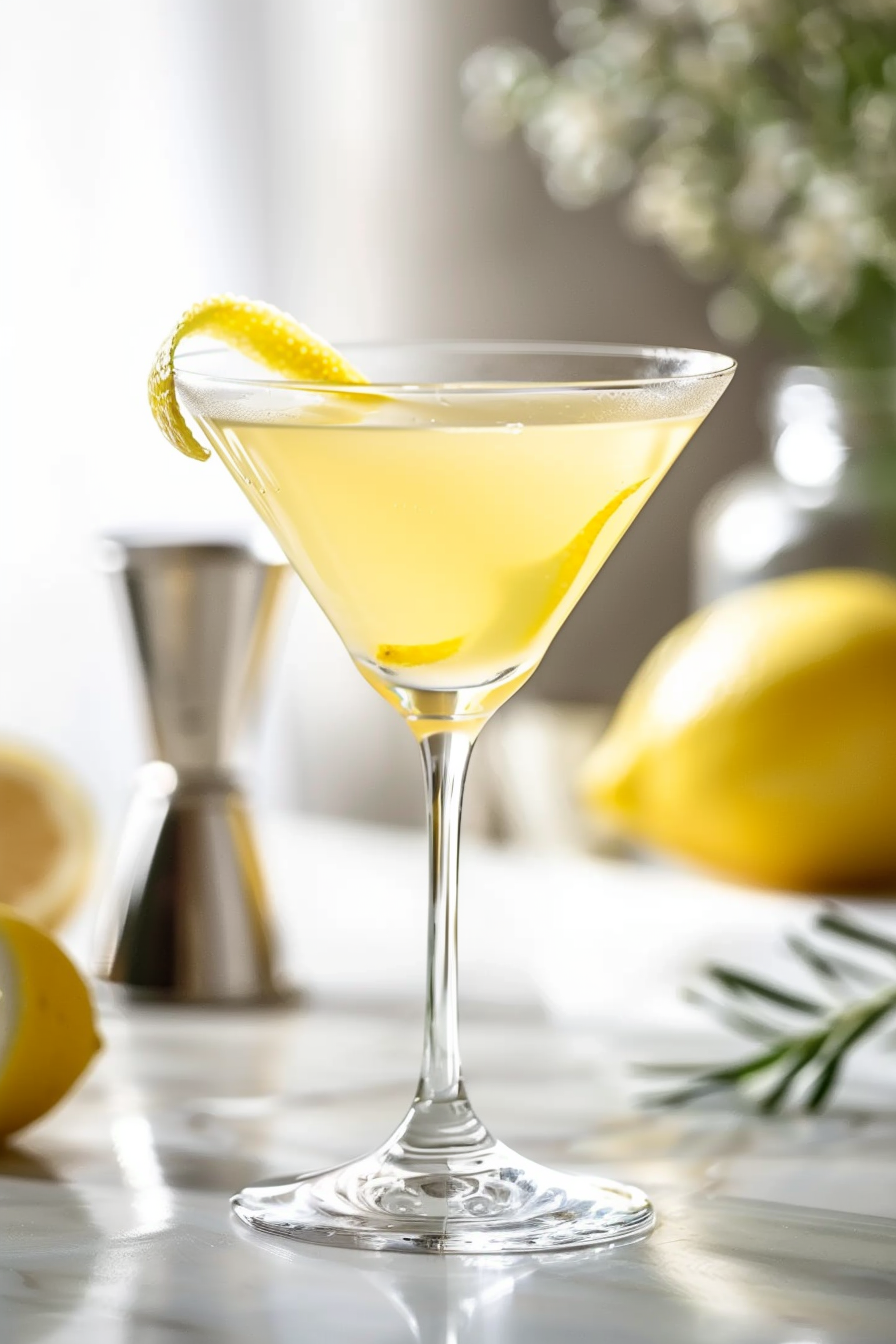 Lemon Sake-tini Cocktail