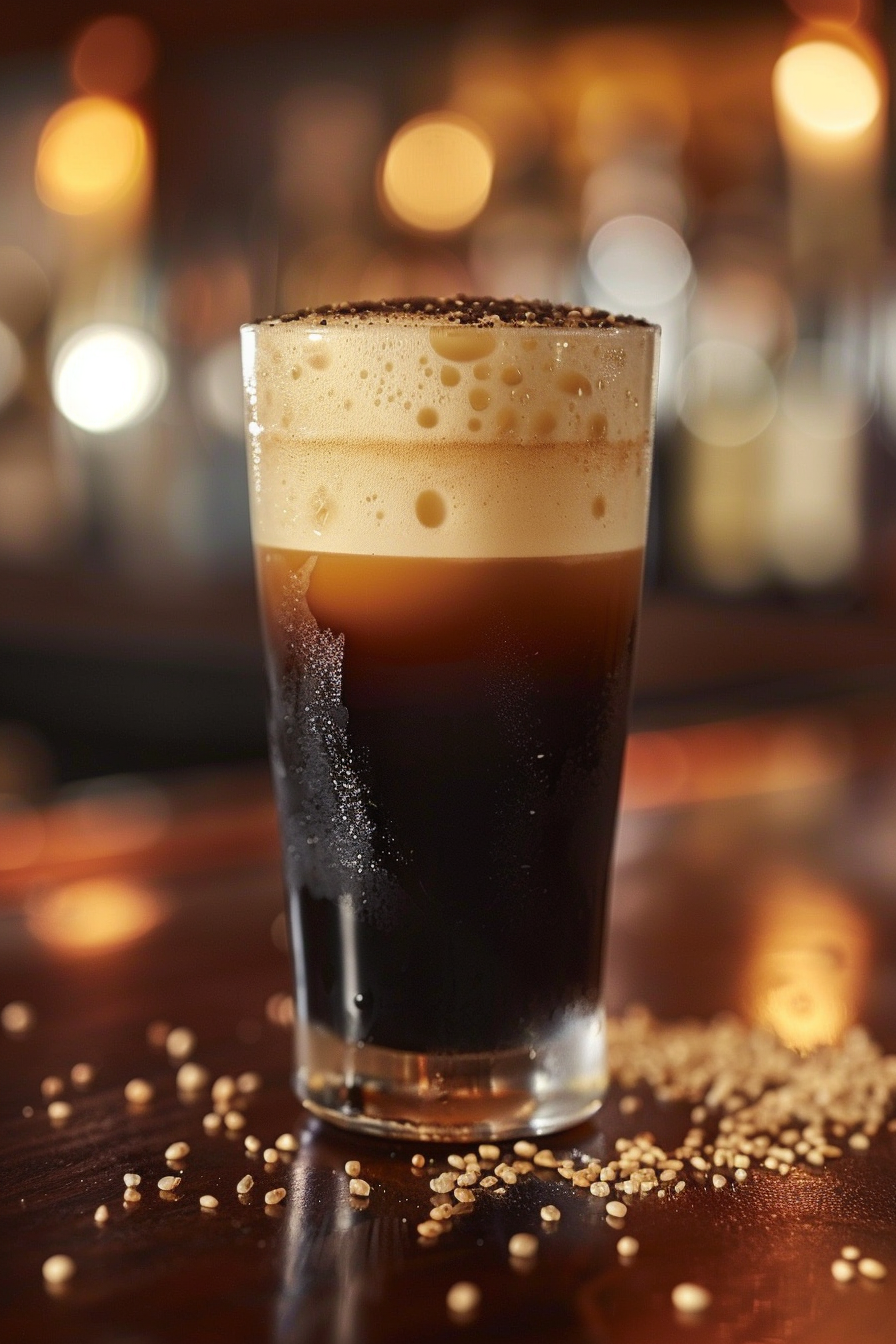 Black and Tan Cocktail