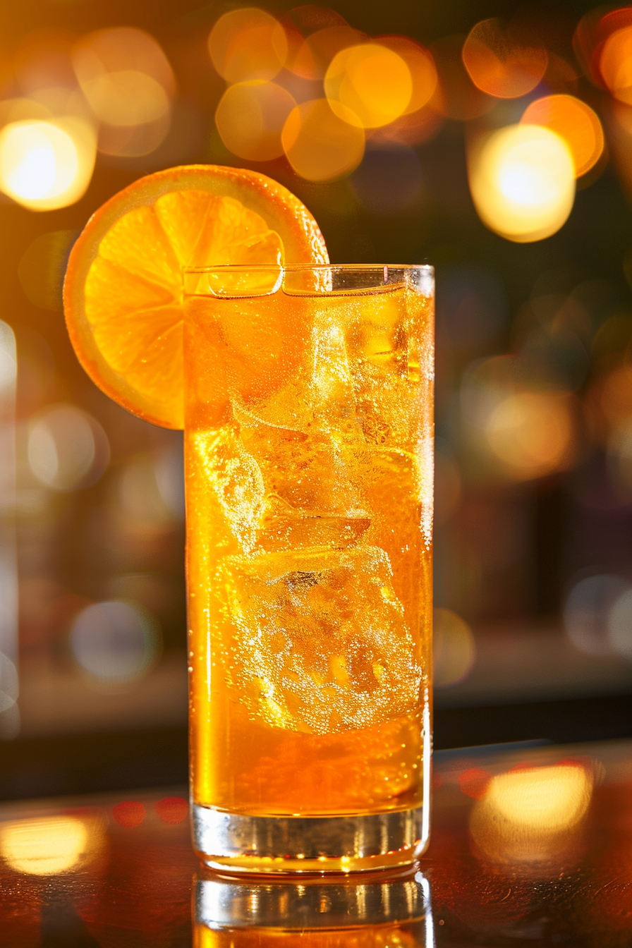 Laranja Mecanica Cocktail Served