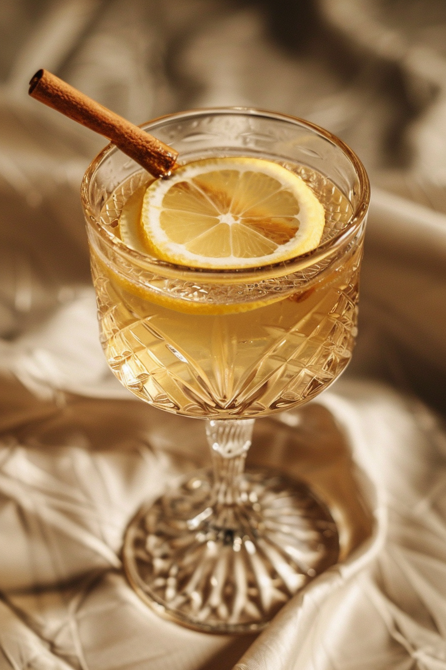 Vodka Hot Toddy Served