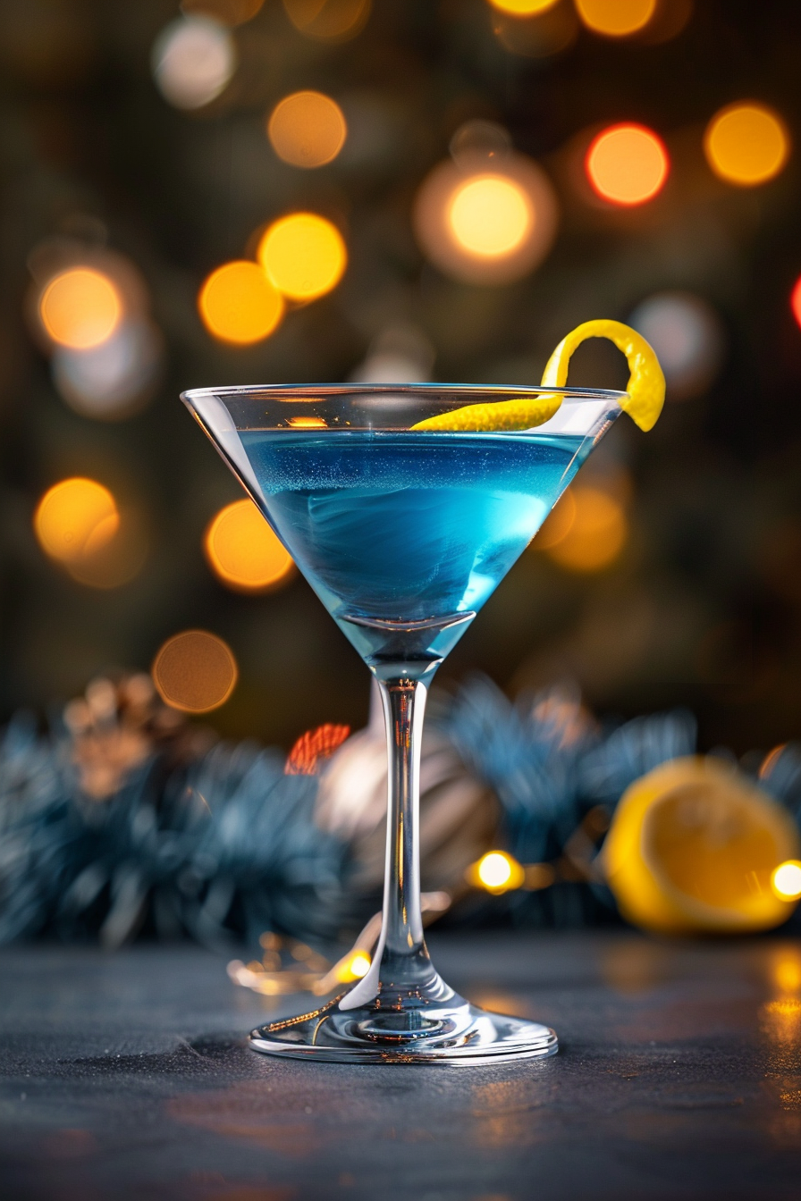 Sapphire Martini Cocktail