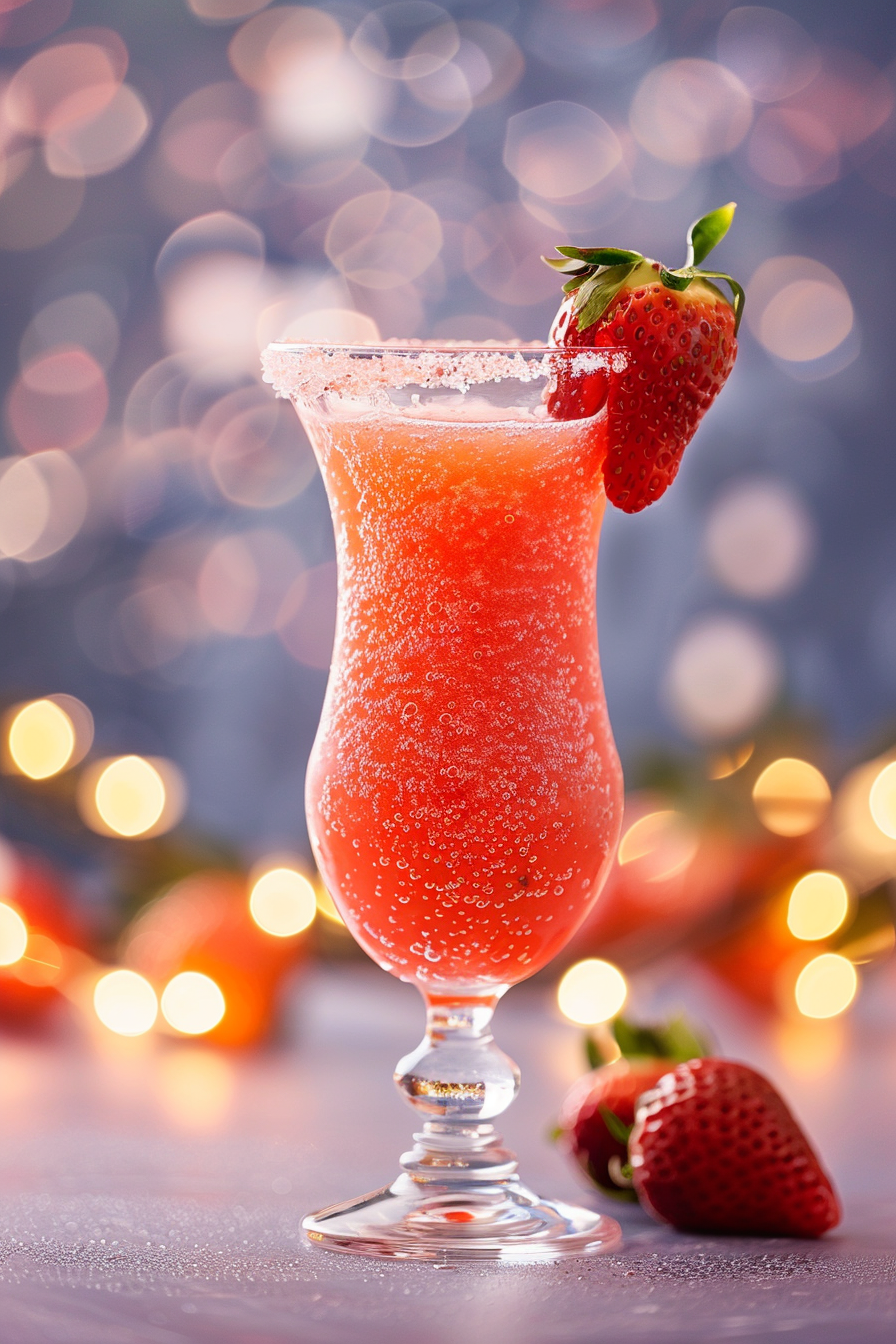 Preparing Strawberry Daiquiri