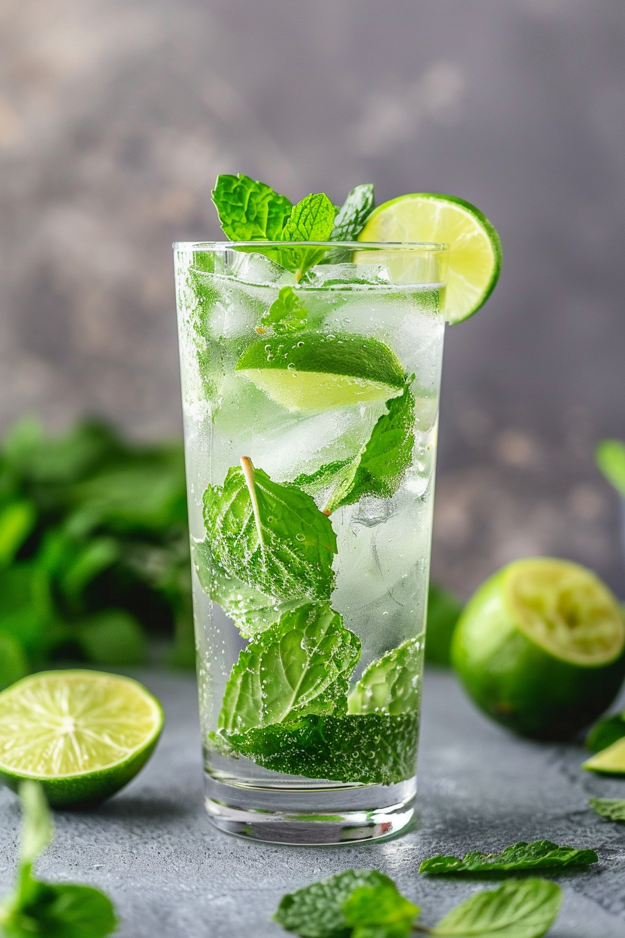 Preparing Vodka Mojito