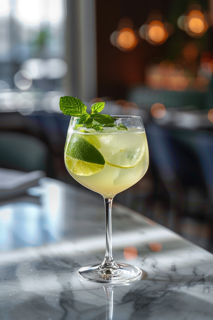 White Wine Mojito Cocktail