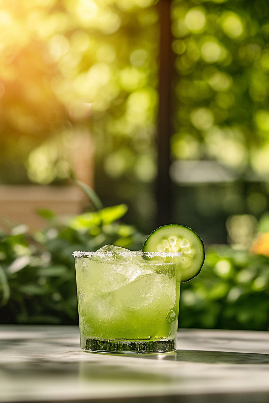 Cucumber Margarita Serving