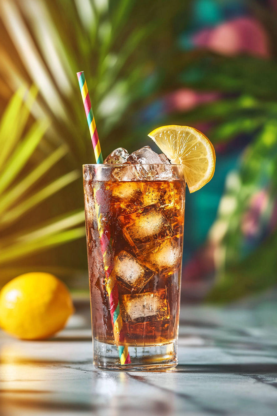 Long Island Iced Tea Serving Suggestion