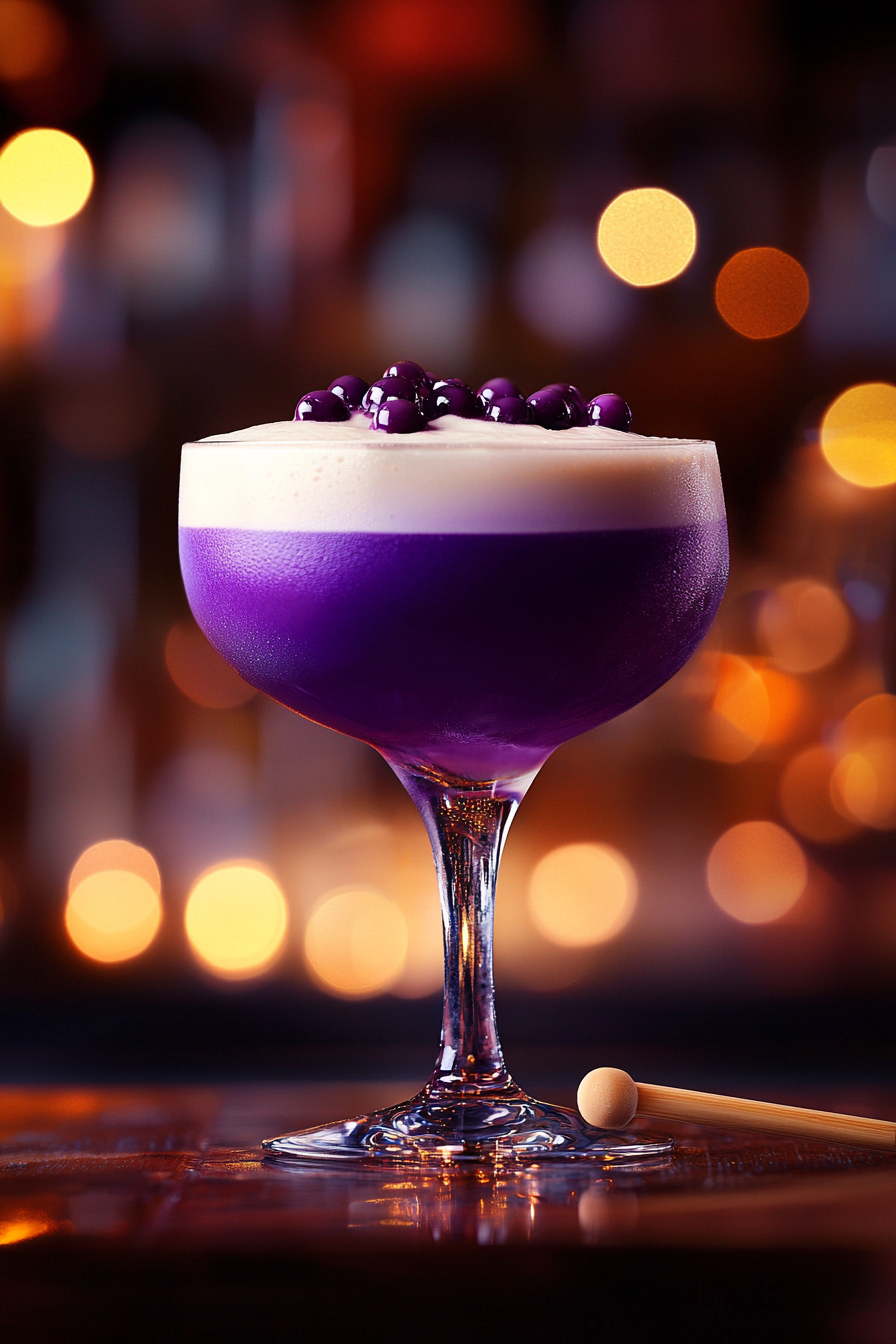 Elevated Purple Corn Pisco Sour