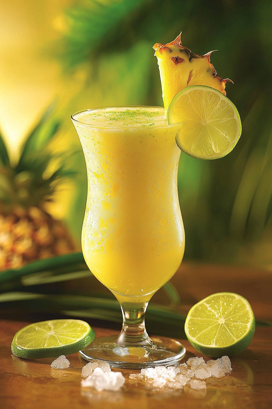 Pineapple and Lime Batida Ingredients