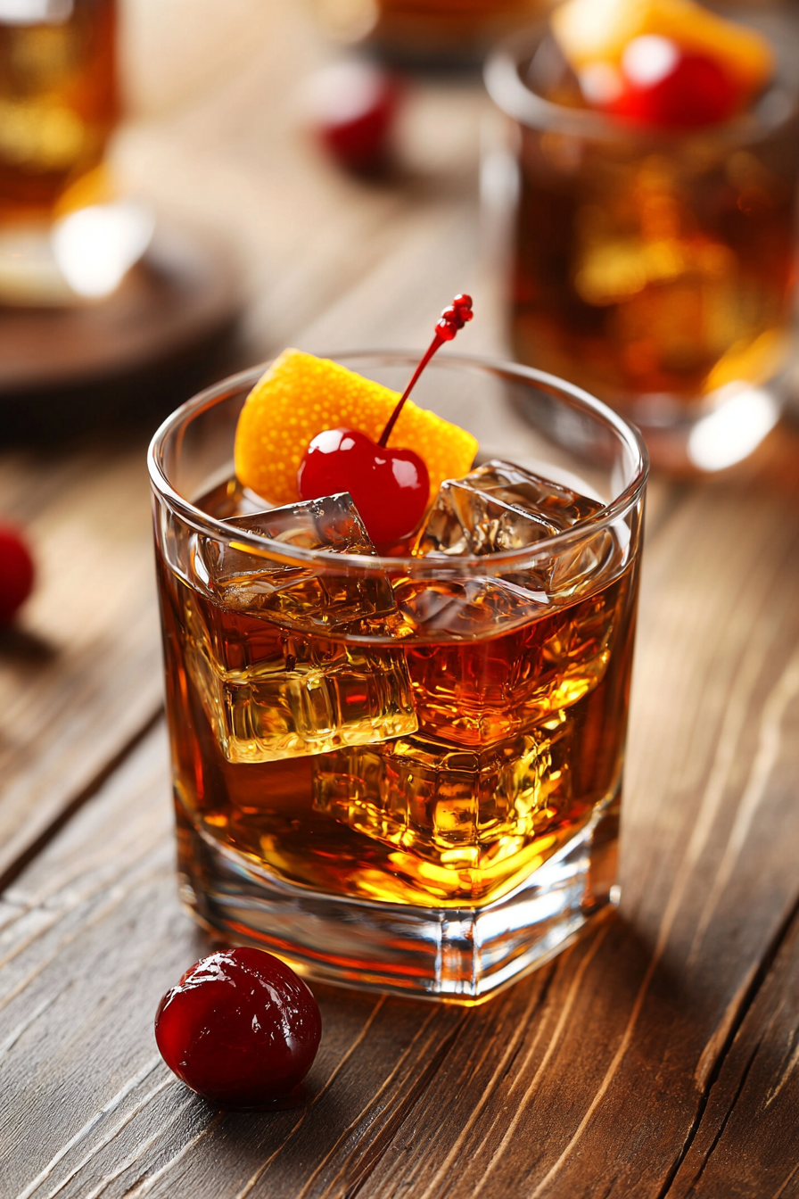 Rum Old Fashioned Cocktail