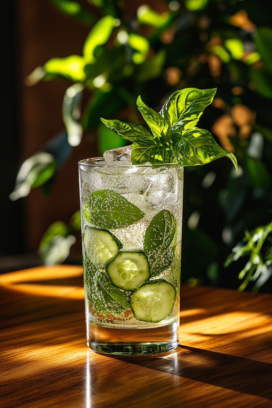 Vodka Cucumber Basil Ingredients