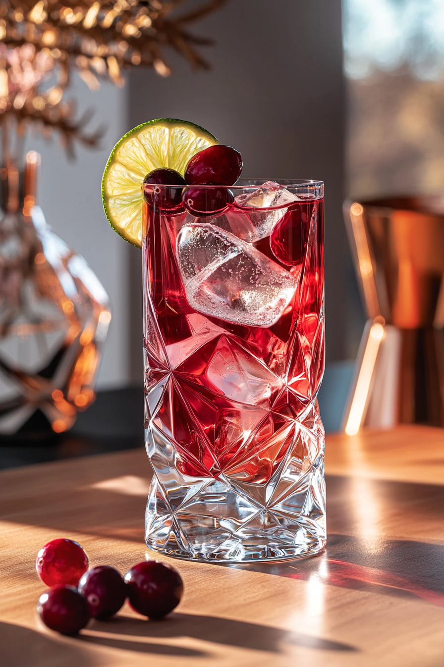 Elevated Vodka Cranberry Fizz