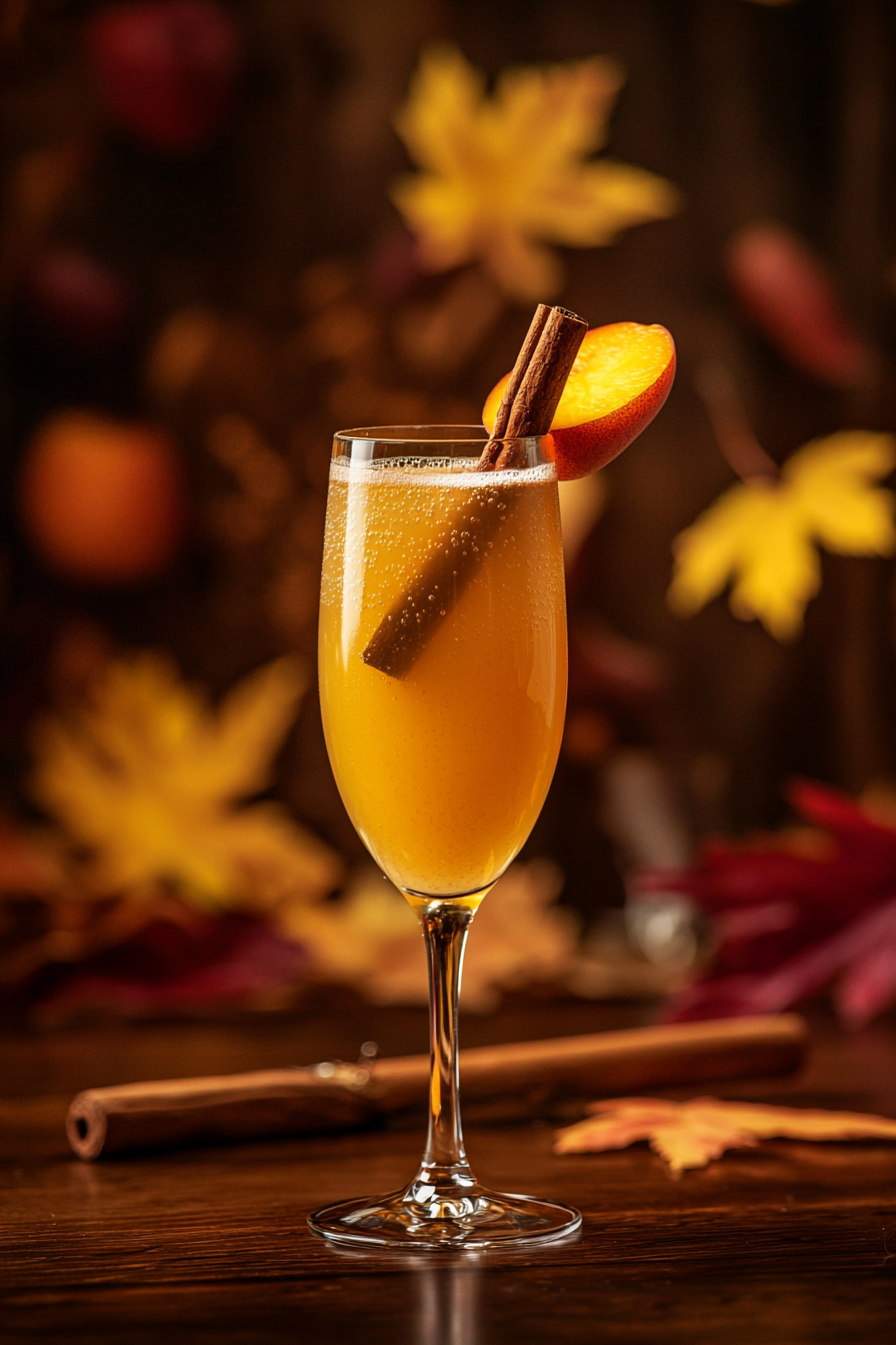 Autumn Bellini Cocktail