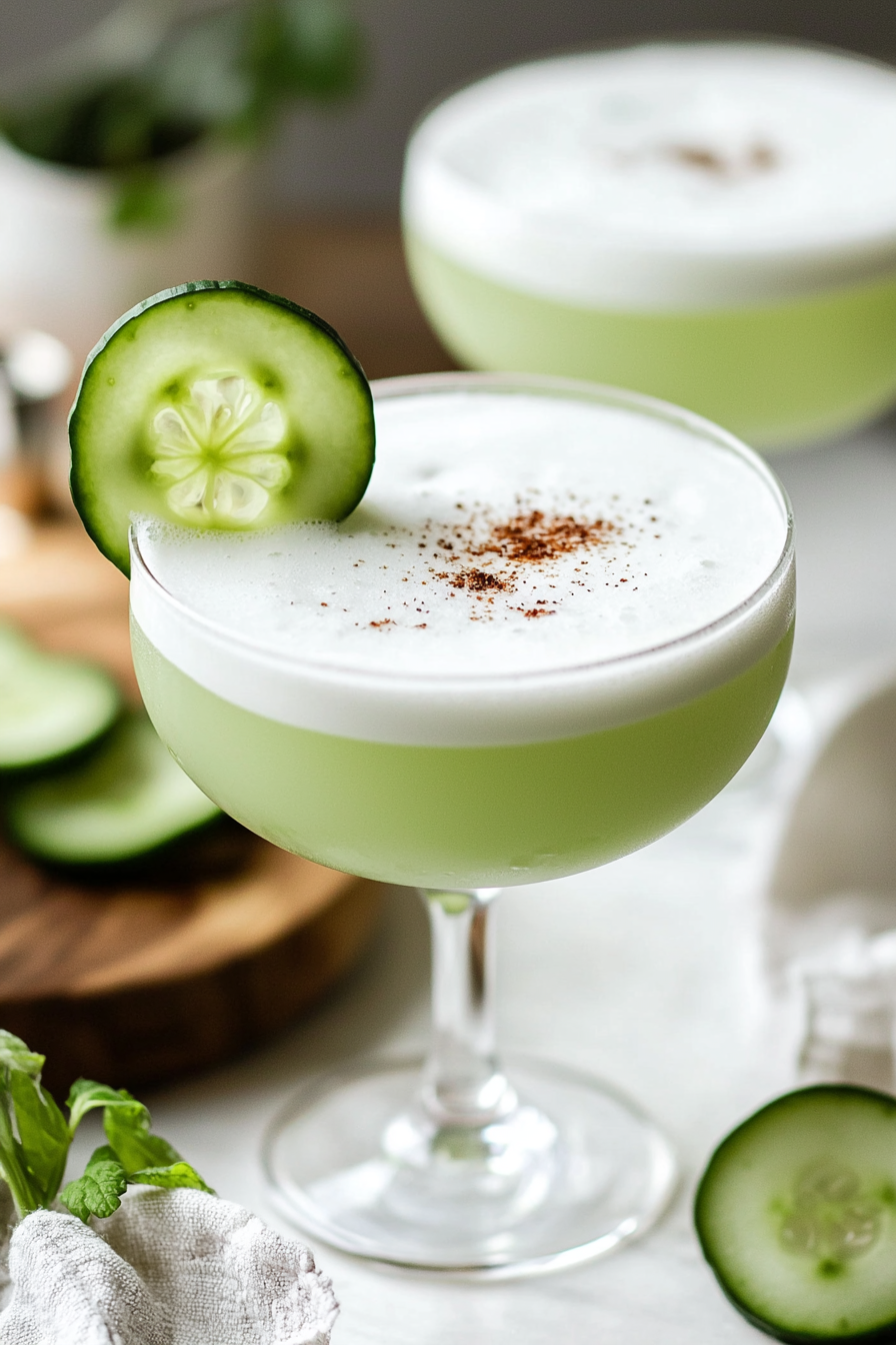 Cucumber Pisco Sour Ingredients