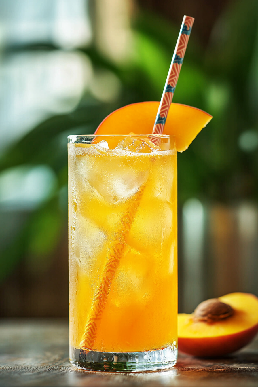 Vodka Peach Fuzz Cocktail